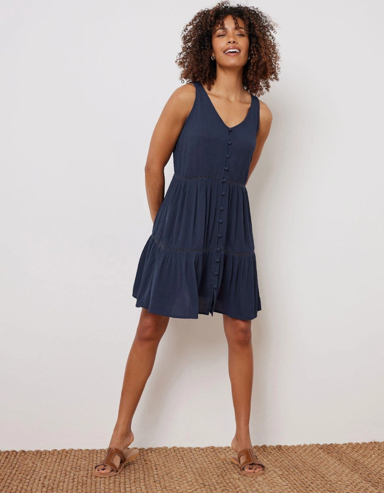 Button Beach Dress