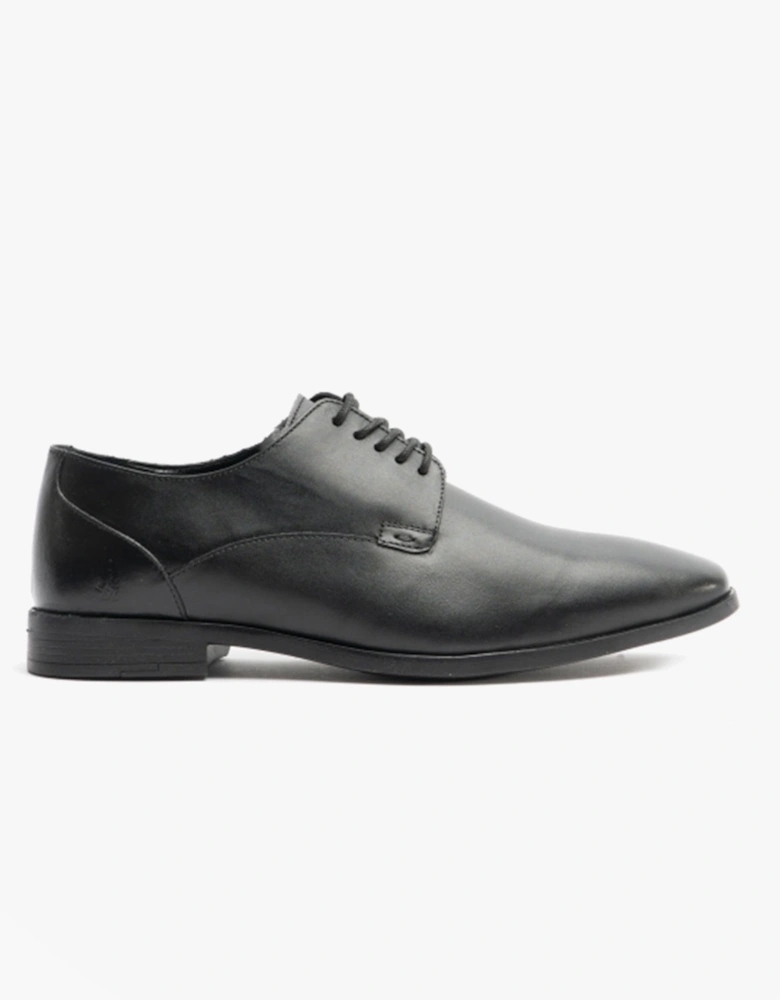 EZRA Boys Leather Plain Toe Shoes Black