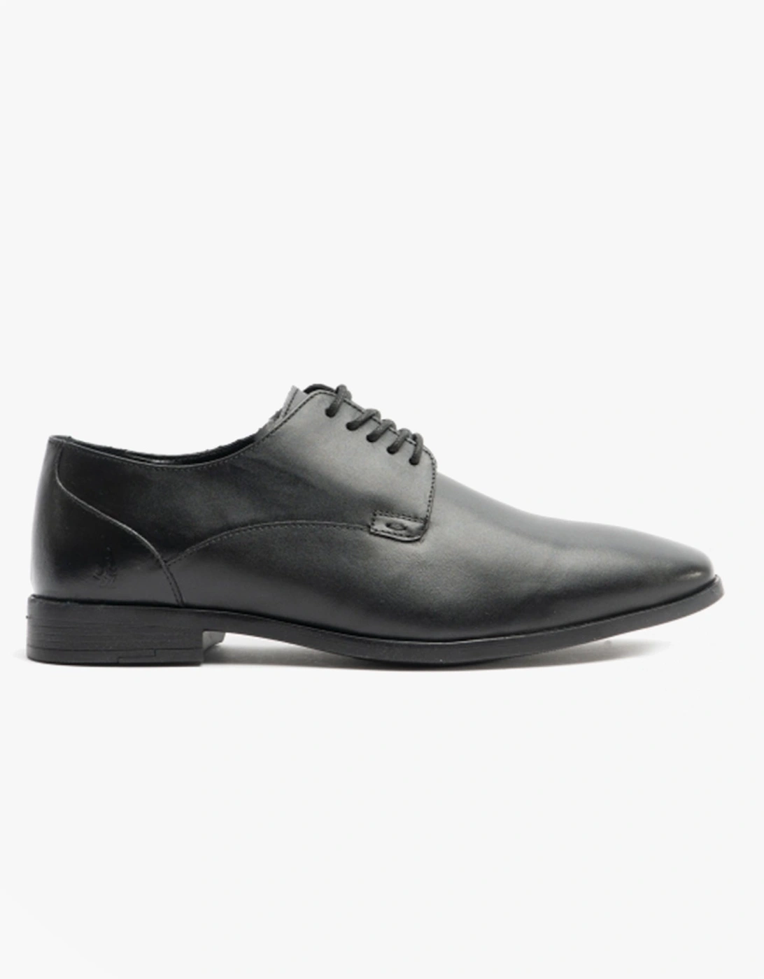 Hush Puppies Boys Black 'S Ezra Leather Plain Toe Shoes  Uk Size 6 Teens Kids