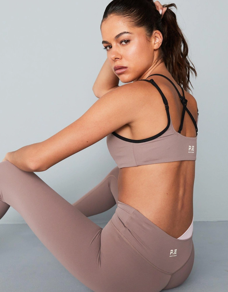 Womens Training Distortion Sports Bra - Pink