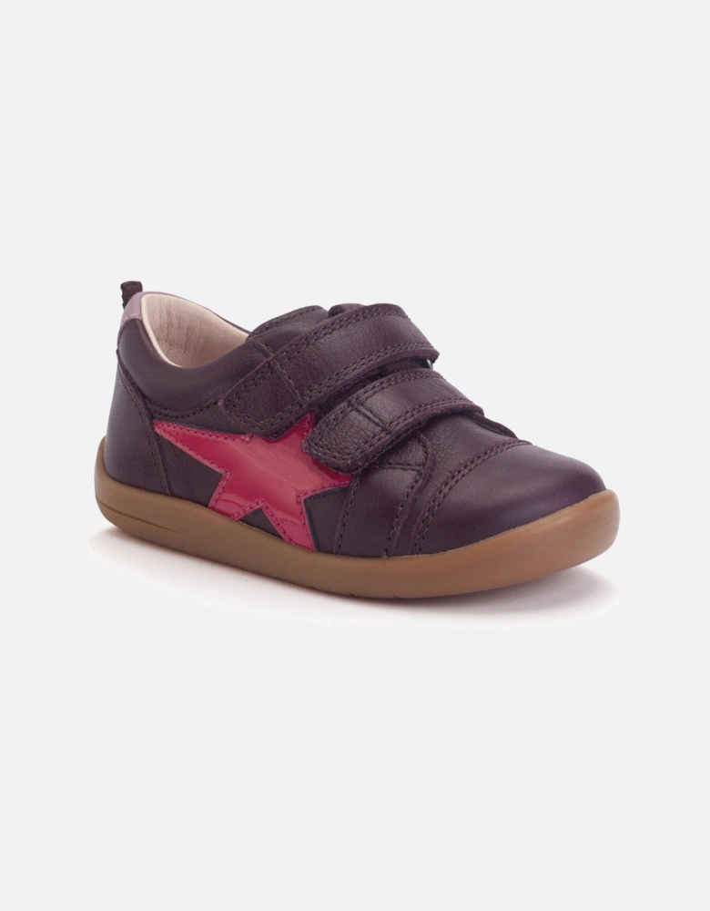 Playhouse Star Double Rip Tape Girls Casual Trainer First Shoes