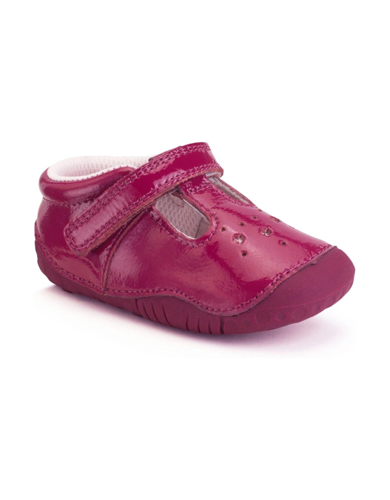 Tumble Cherry Red Patent Baby Girls Pre-walking Shoes