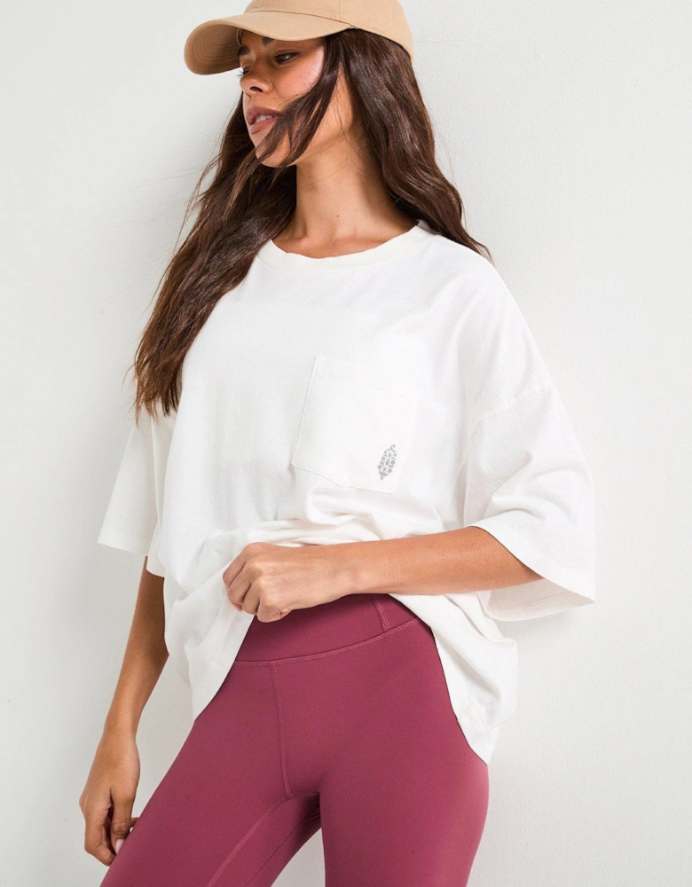 Womens Training Logo Tackle Tee - White