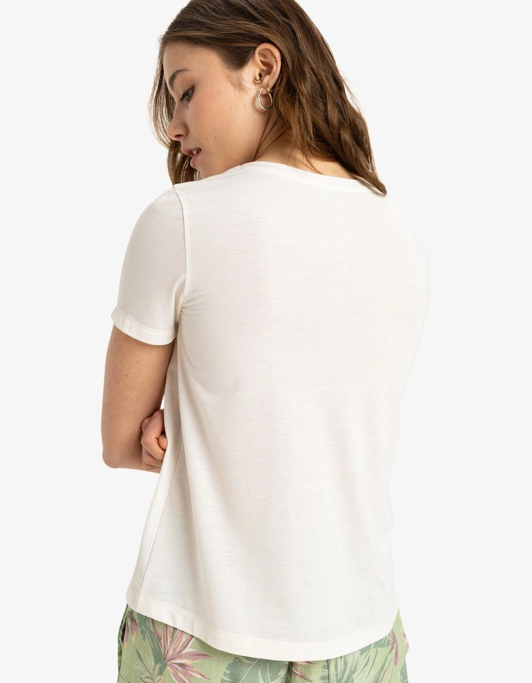 Womens Surfclassic Short Sleeve Top - White
