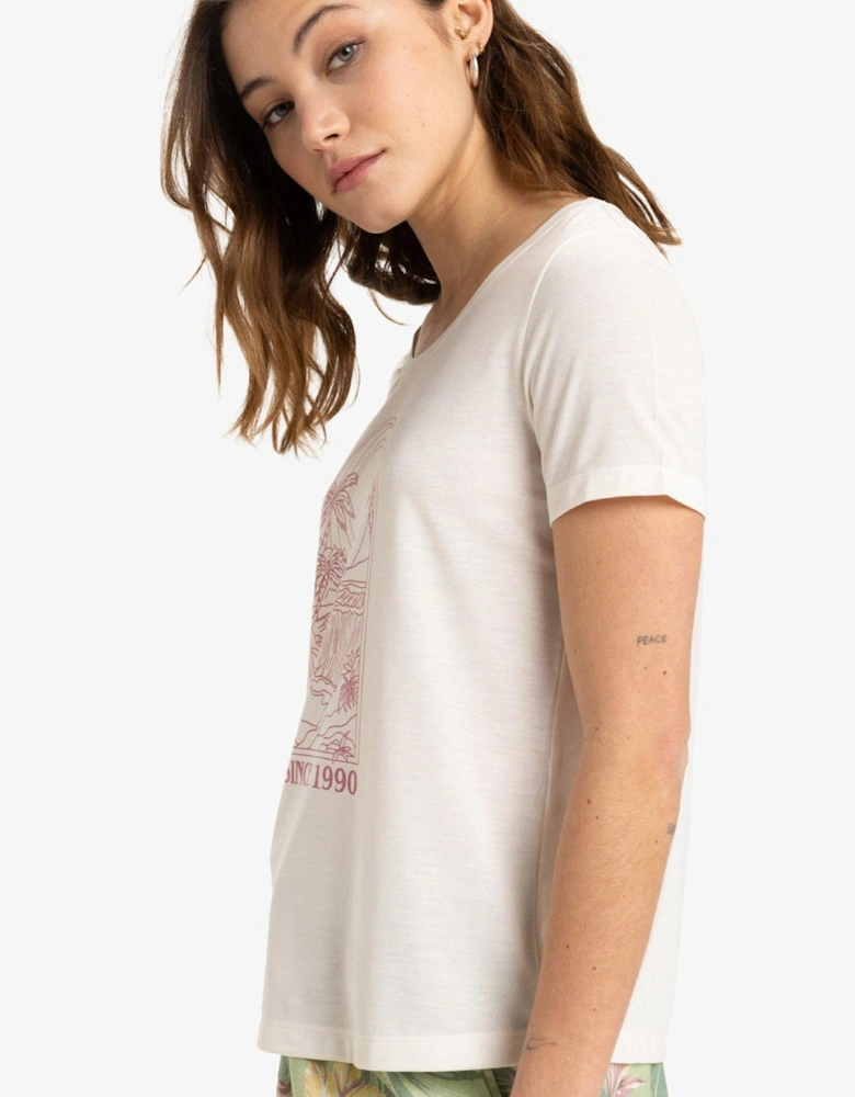 Womens Surfclassic Short Sleeve Top - White