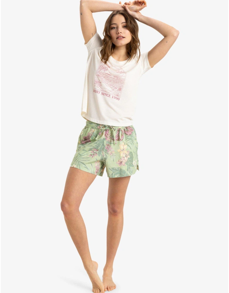 Womens Surfclassic Short Sleeve Top - White