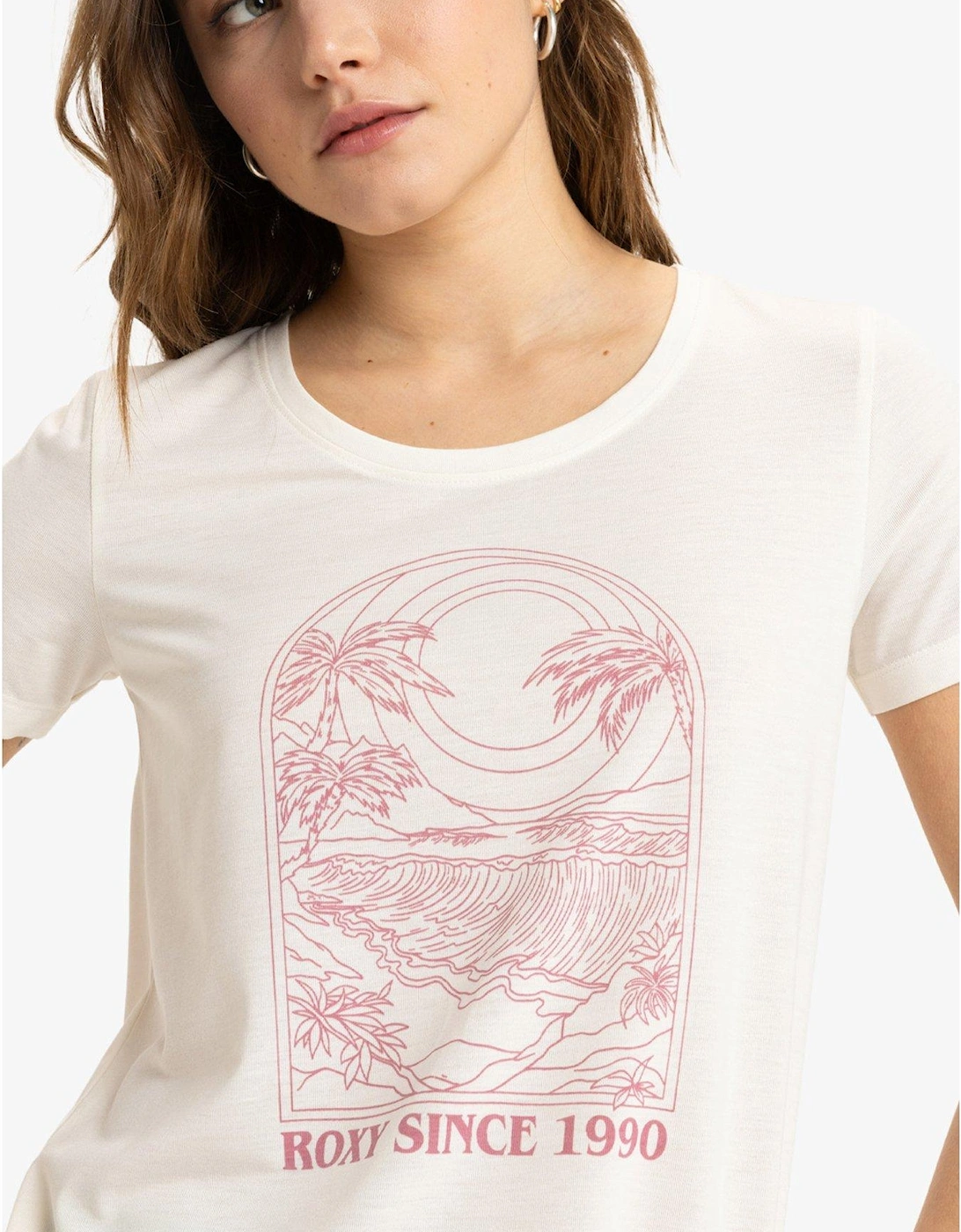 Womens Surfclassic Short Sleeve Top - White