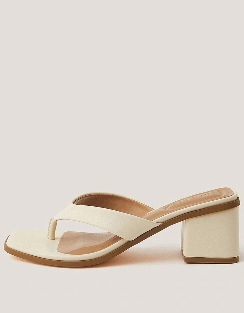 Tilly Toe Post Mule - Ivory