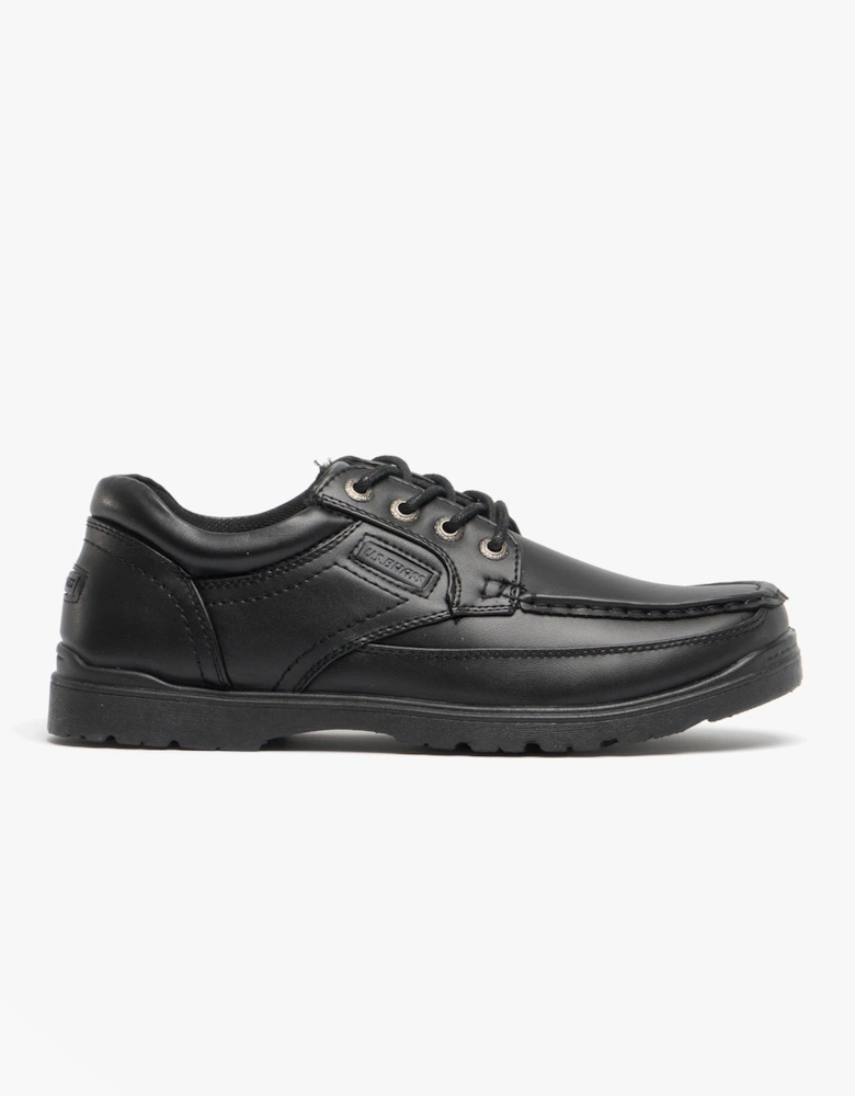 STUBBY Mens Lace-Up Casual Shoes Black