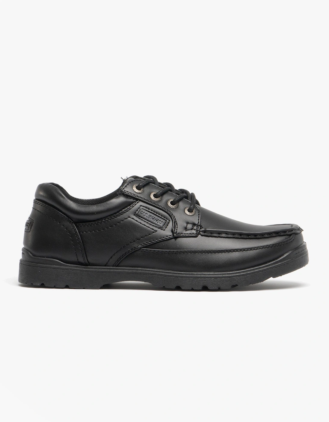 STUBBY Mens Lace-Up Casual Shoes Black