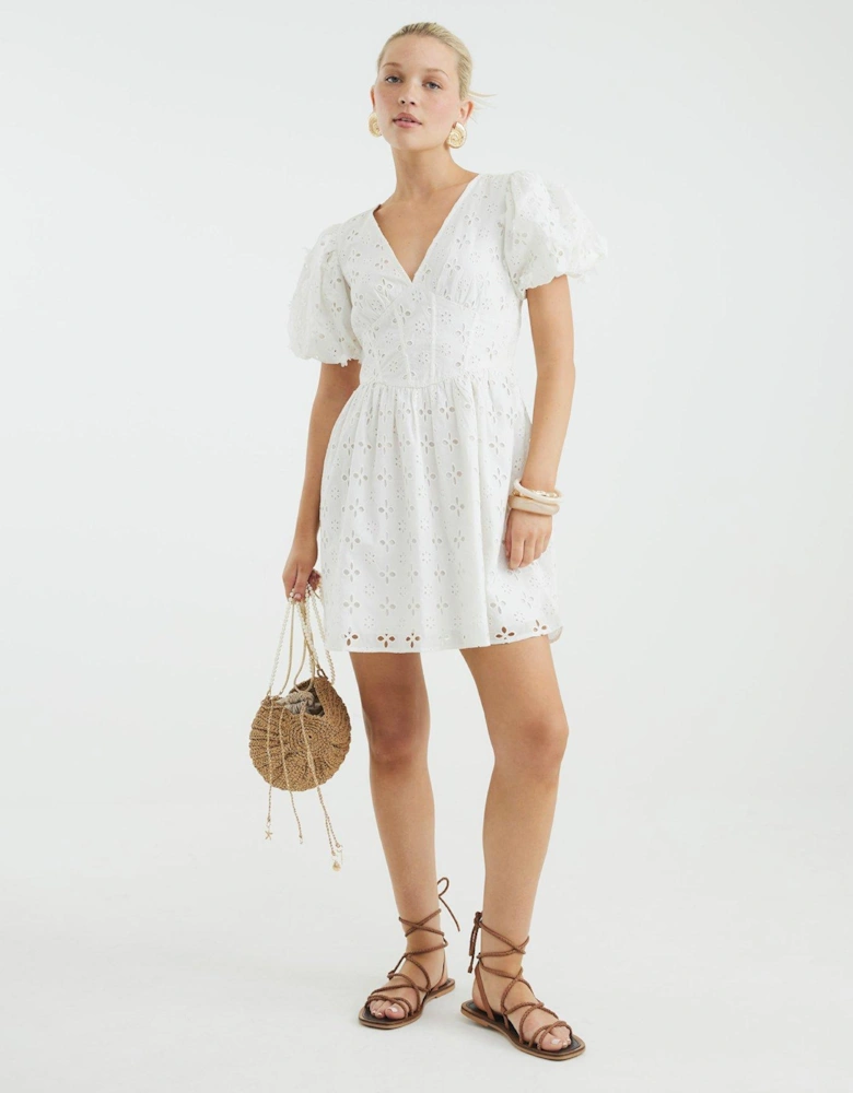 Premium Broderie Mini Dress