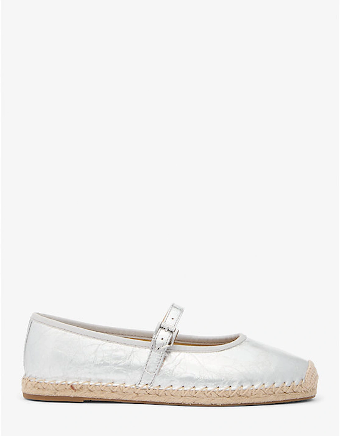 Lynn Metallic Leather Ballet Espadrille