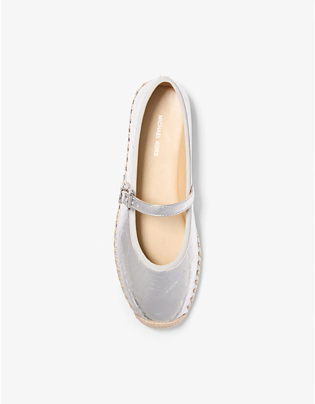 Lynn Metallic Leather Ballet Espadrille