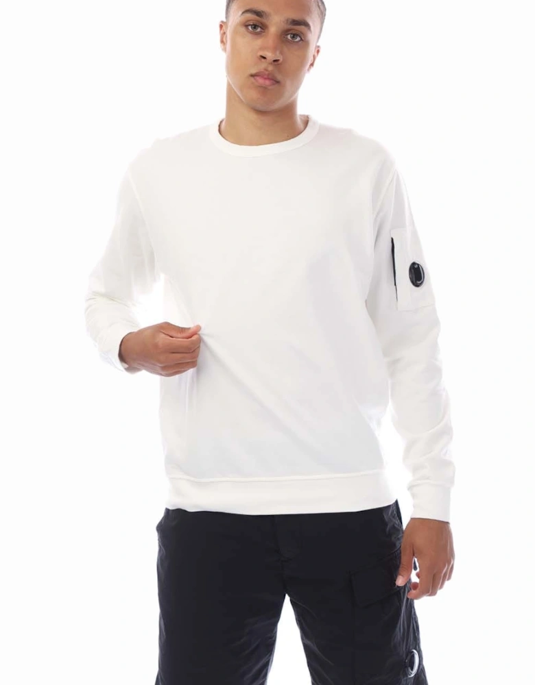 Diagonal Raised Fleece Crewneck Lens Sweatshirt