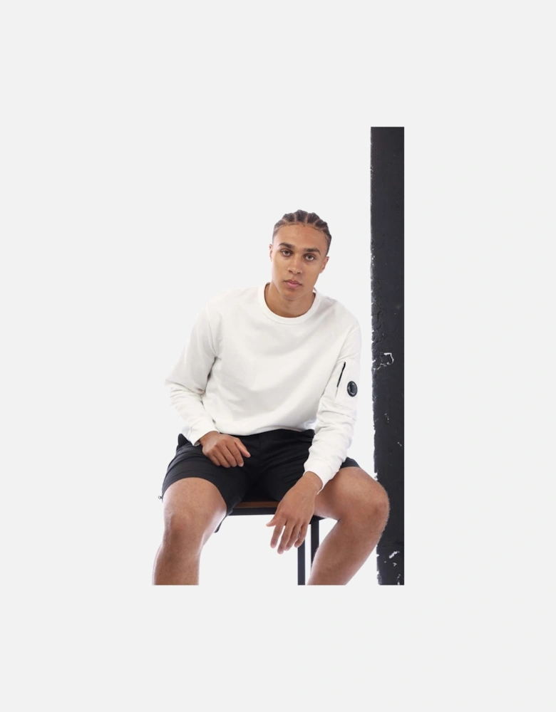 Diagonal Raised Fleece Crewneck Lens Sweatshirt