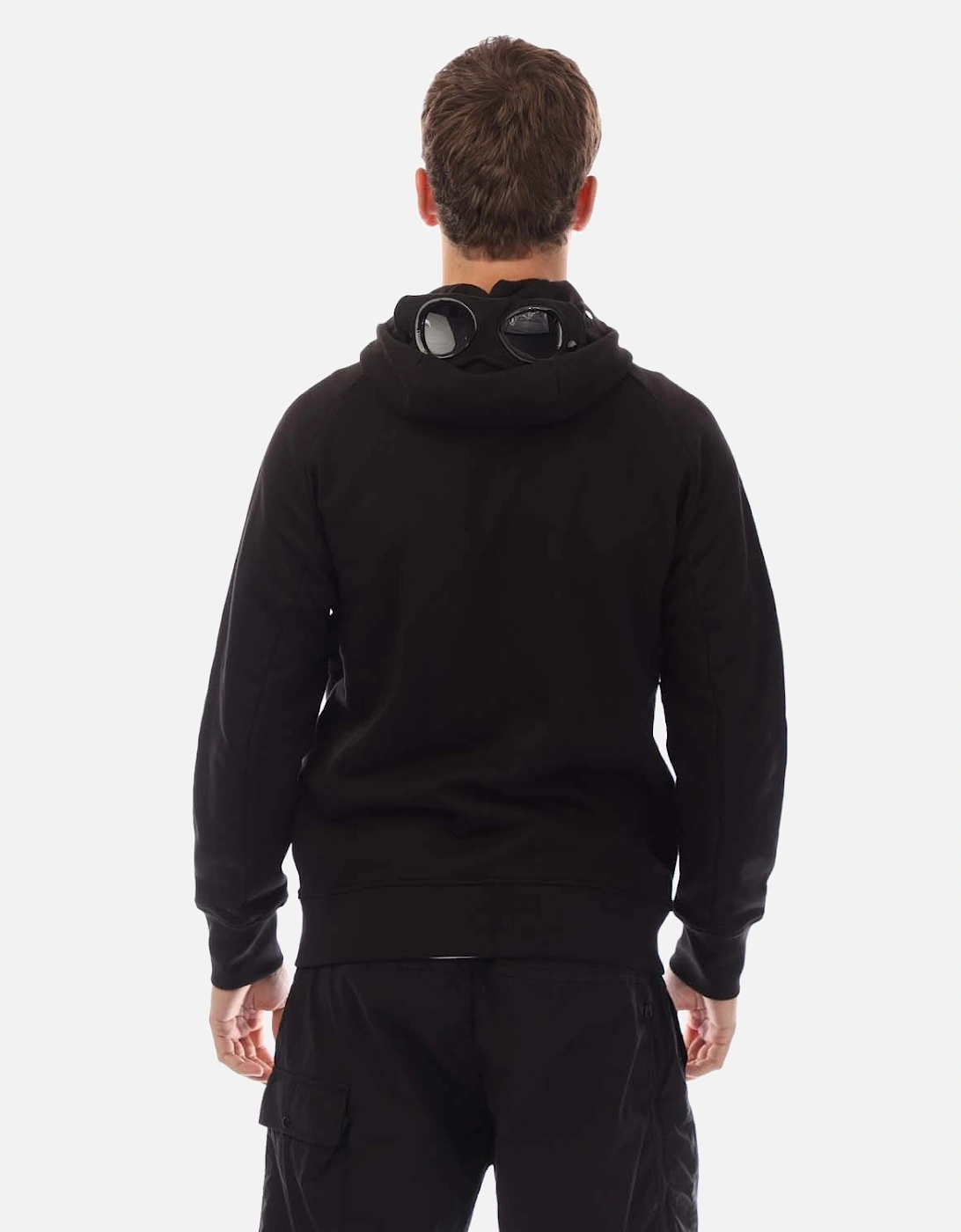Diagonal Raised Fleece Goggle Hoodie