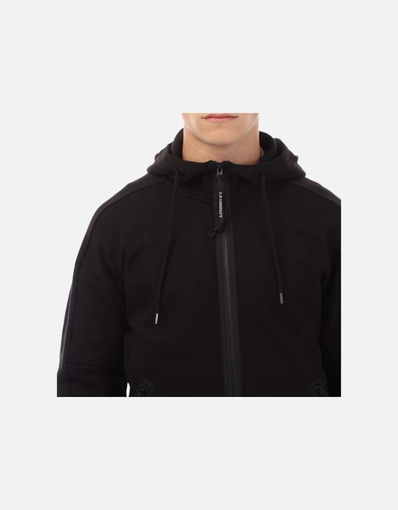 Diagonal Raised Fleece Goggle Hoodie