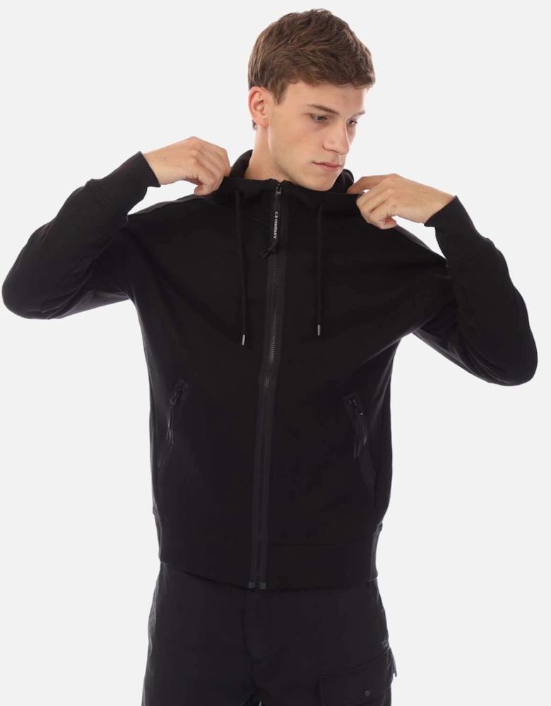 Diagonal Raised Fleece Goggle Hoodie