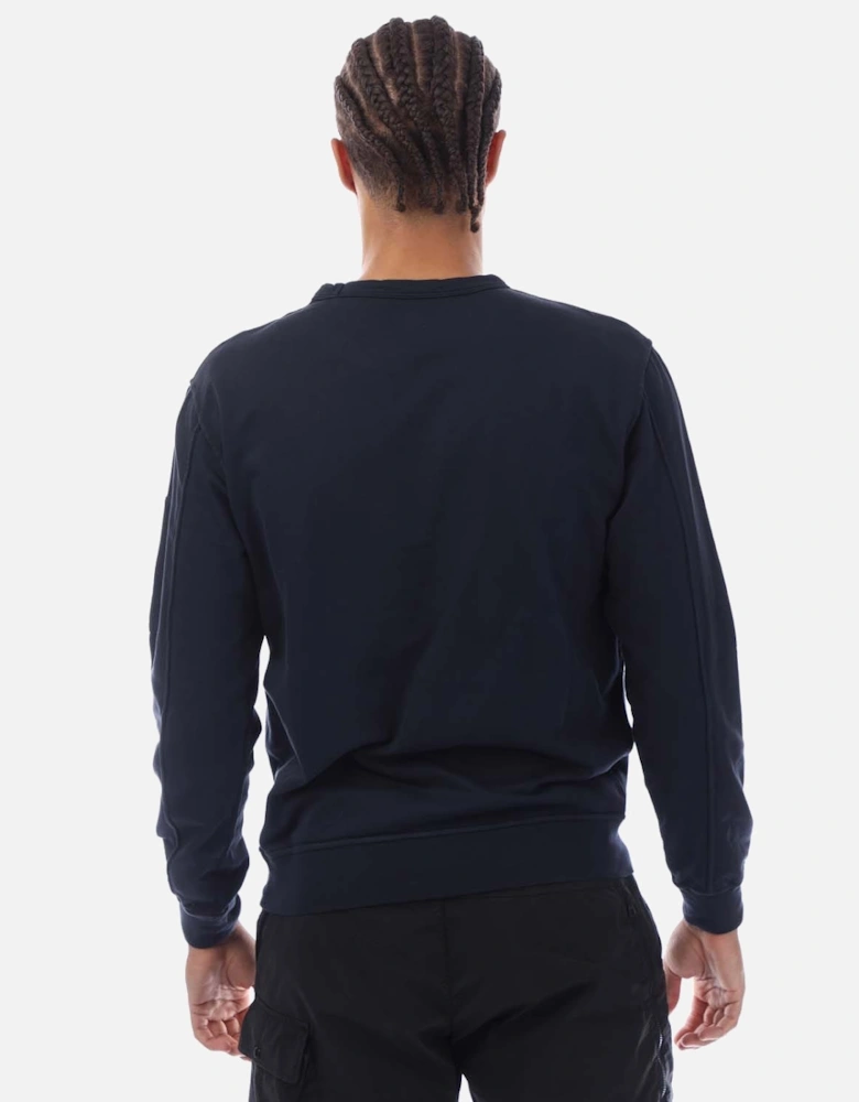 Diagonal Raised Fleece Crewneck Lens Sweatshirt