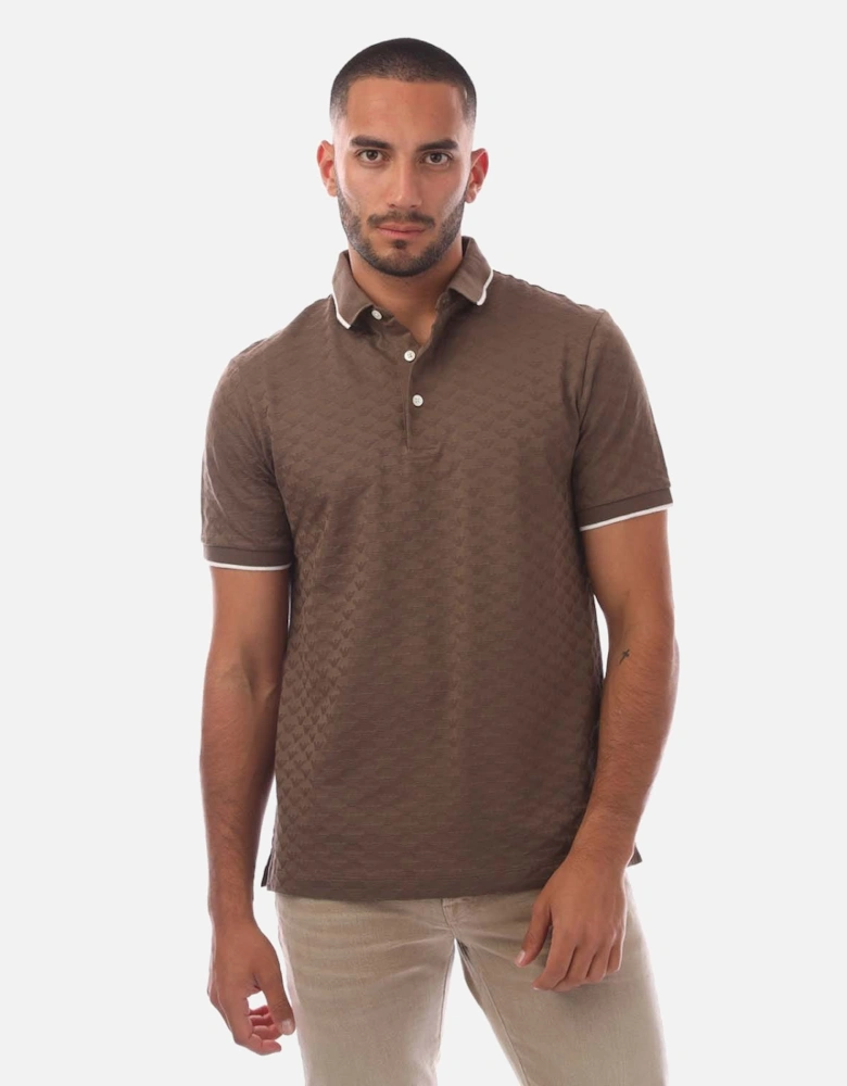 Allover Jacquard Eagle Polo Shirt