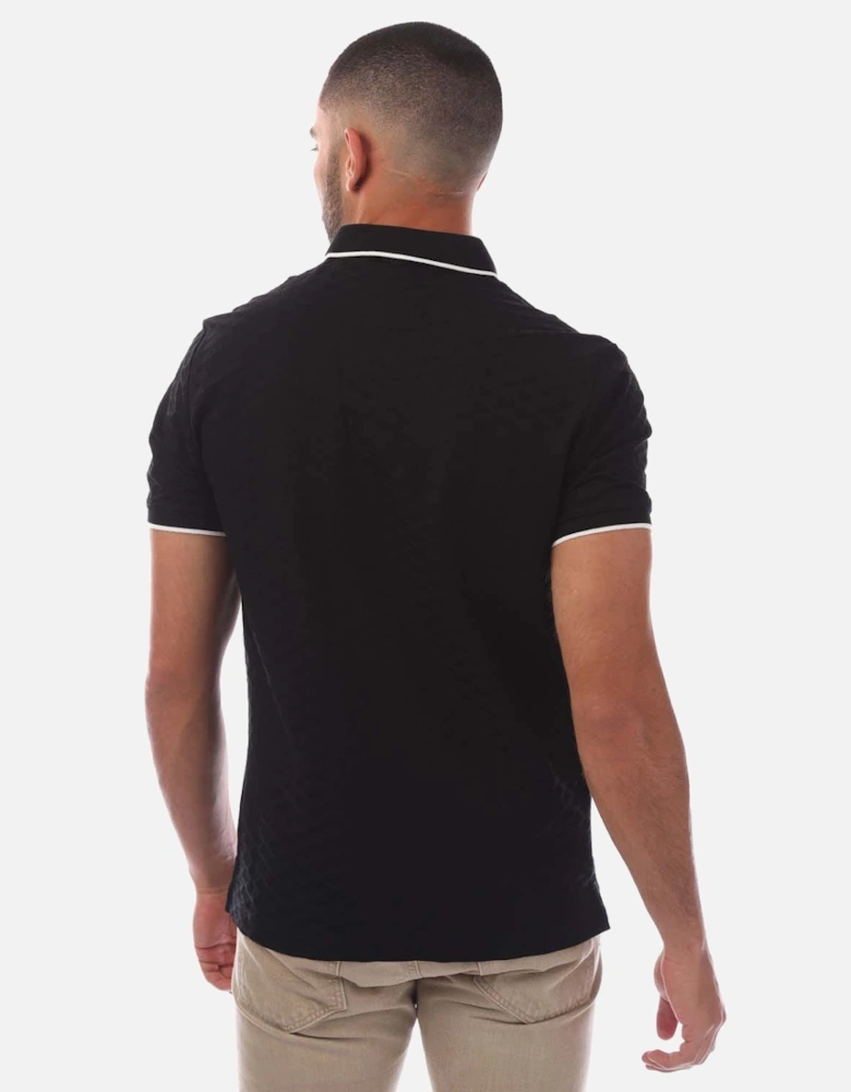 Allover Jacquard Eagle Polo Shirt