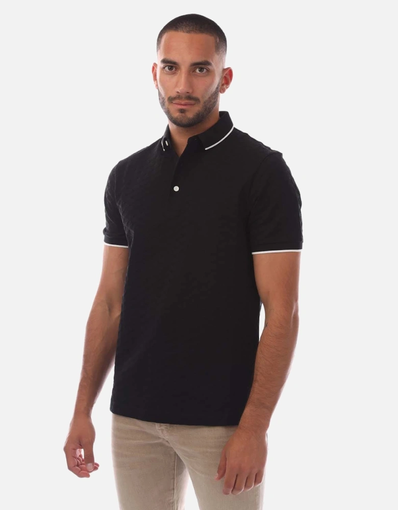 Allover Jacquard Eagle Polo Shirt