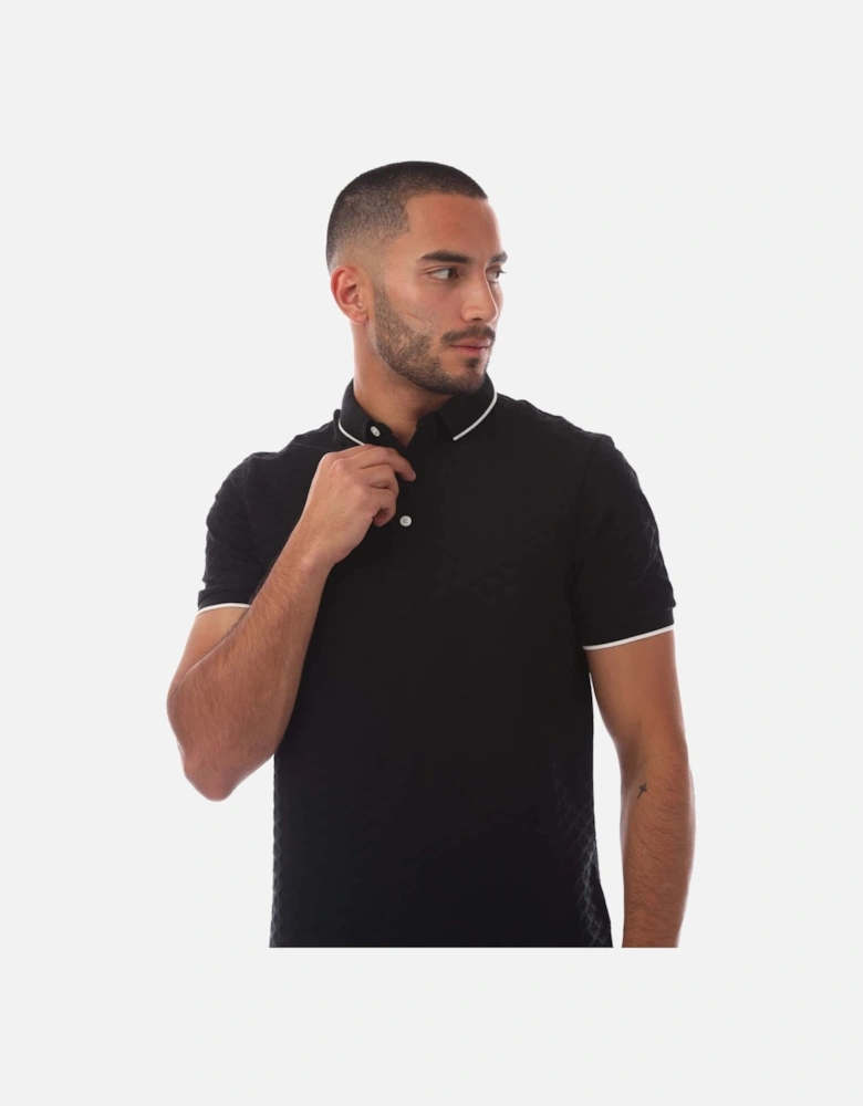 Allover Jacquard Eagle Polo Shirt