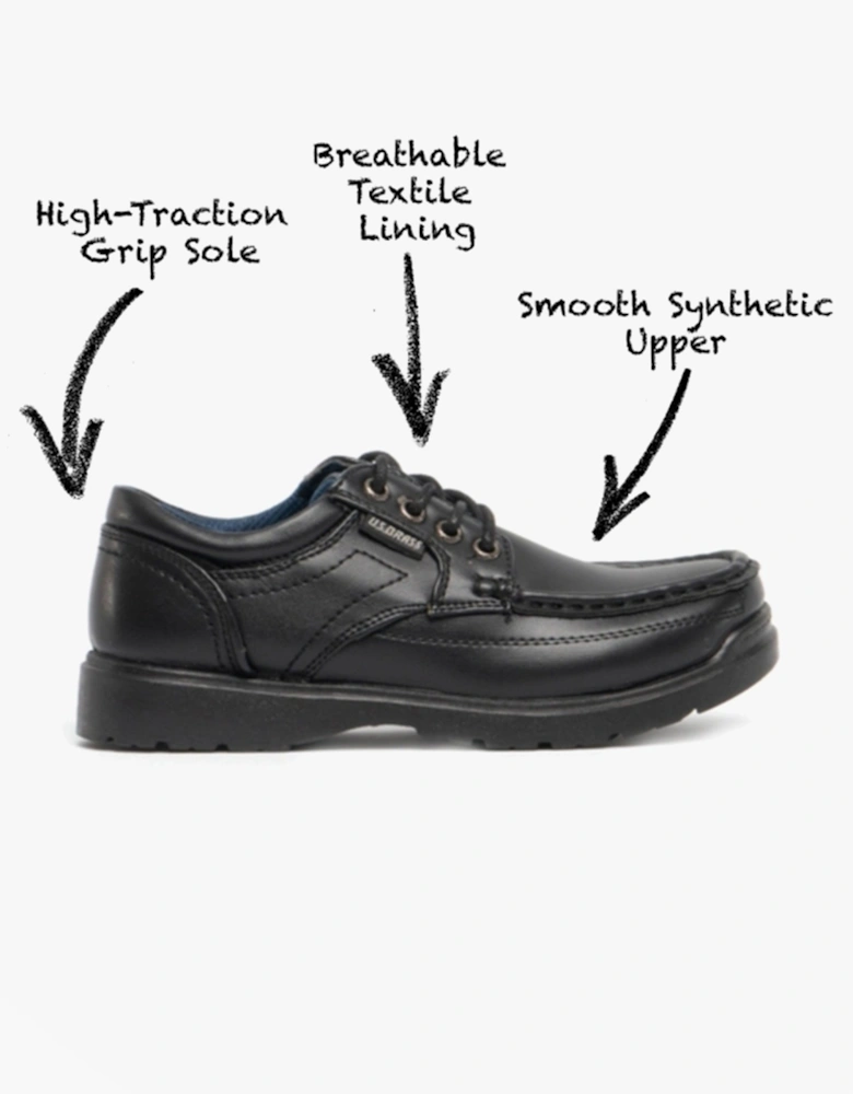 STUBBY Boys Lace-Up Casual Shoes Black
