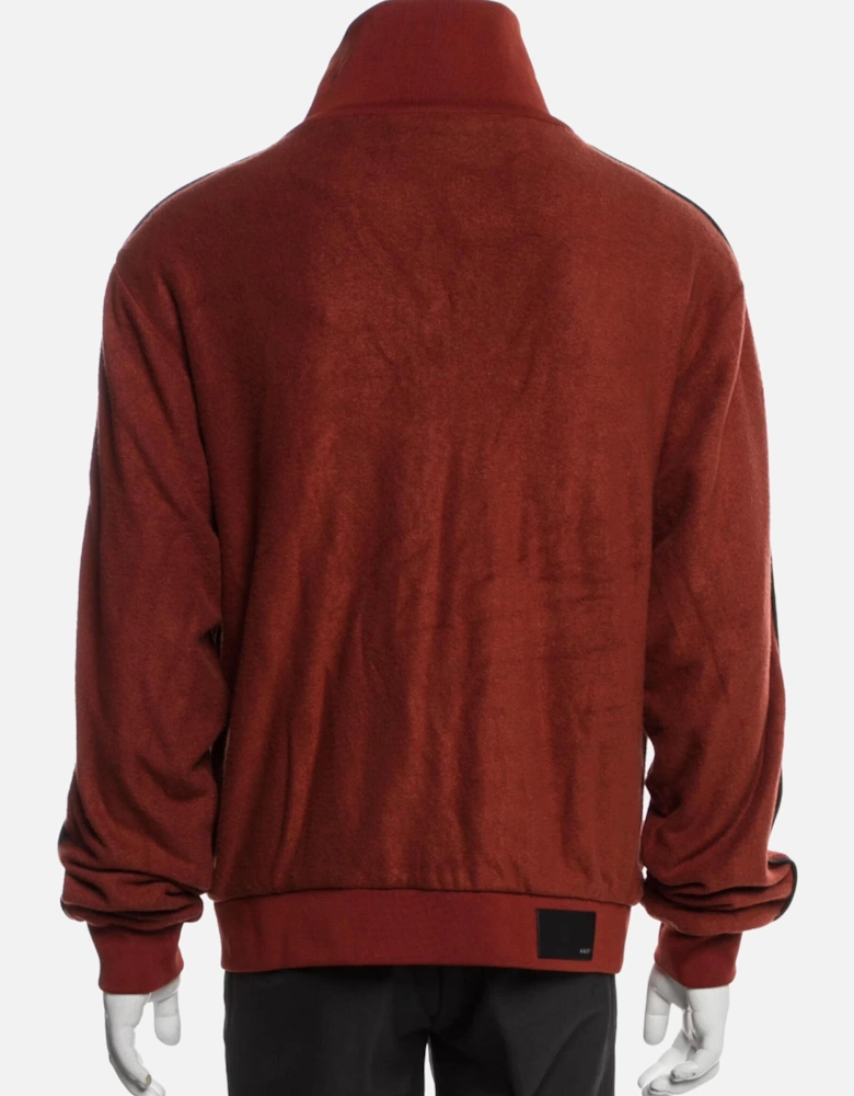 JOHNNY VELOUR TRACK JACKET CLAY