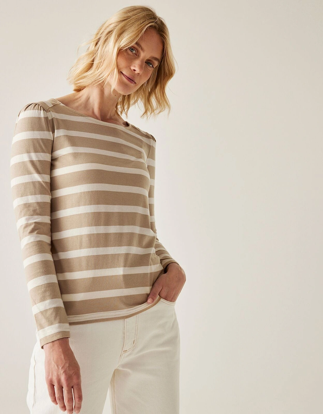 Regatta Womens Federica Striped Long Sleeve T-Shirt, 2 of 1