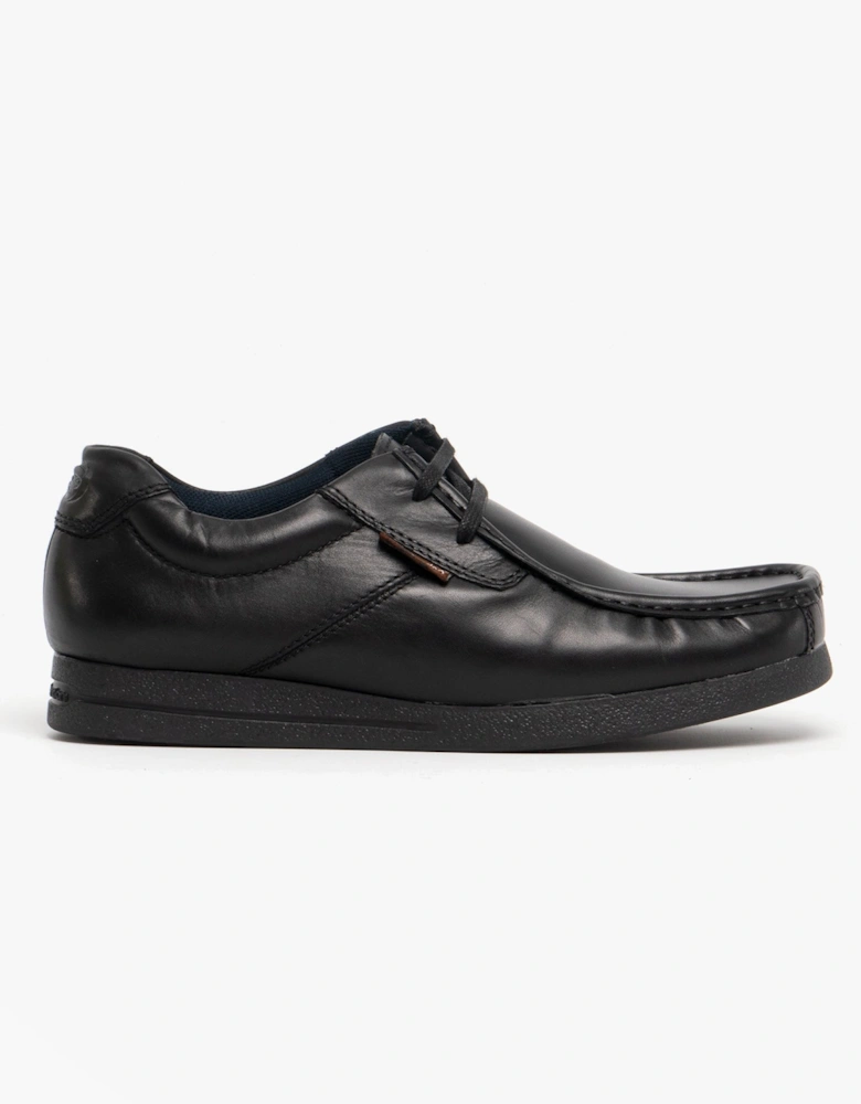 London EVENT Mens Leather Moccasin Shoes Black