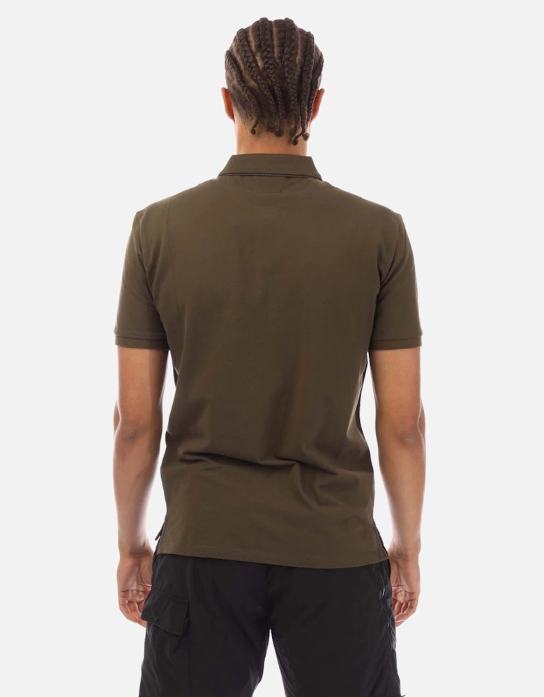 Stretch Piquet Logo Polo Shirt