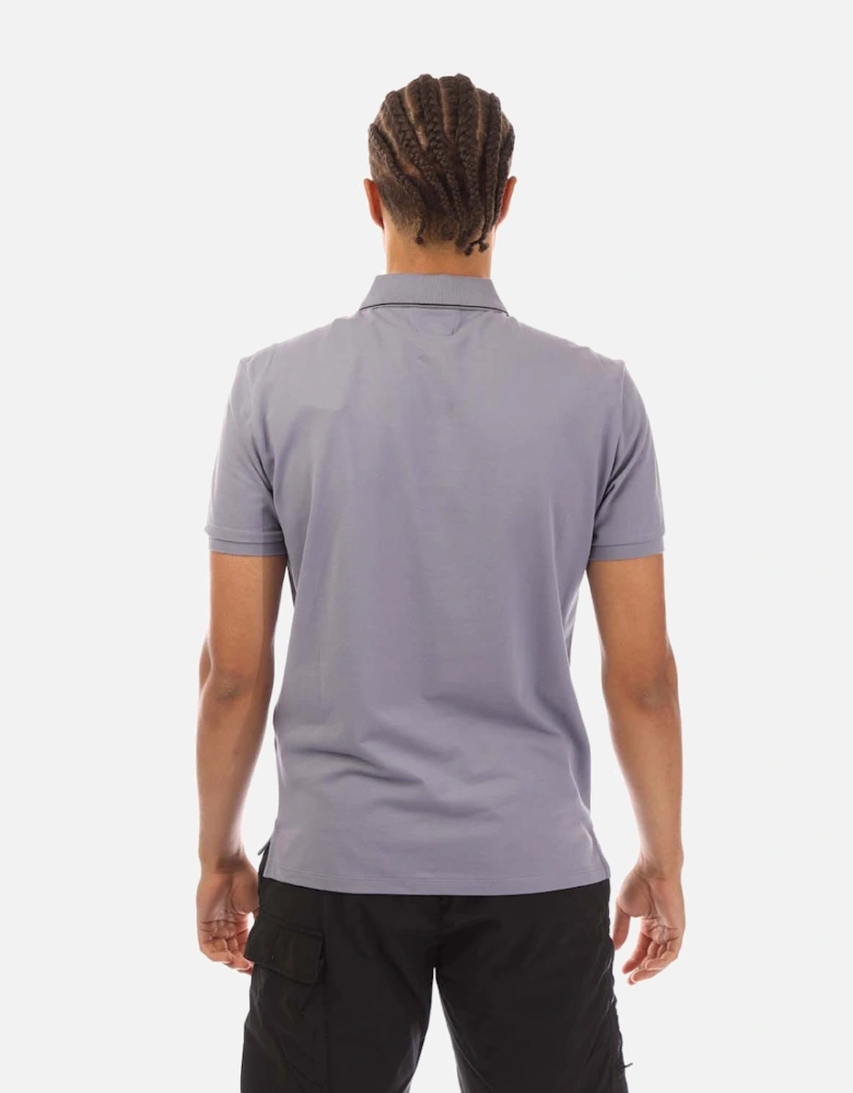 Stretch Piquet Logo Polo Shirt