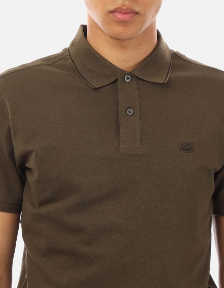 Stretch Piquet Logo Polo Shirt