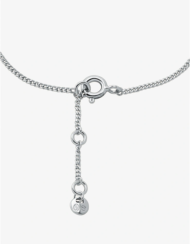 Precious Metal-Plated Sterling Silver Heart Bracelet