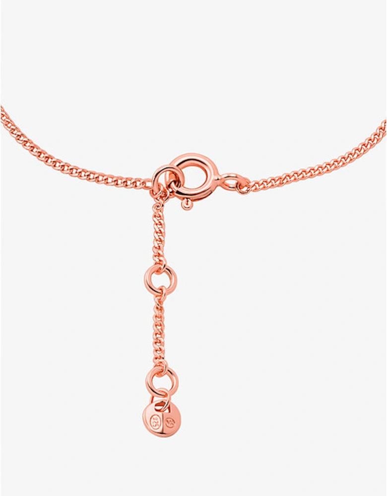 Precious Metal-Plated Sterling Silver Heart Bracelet