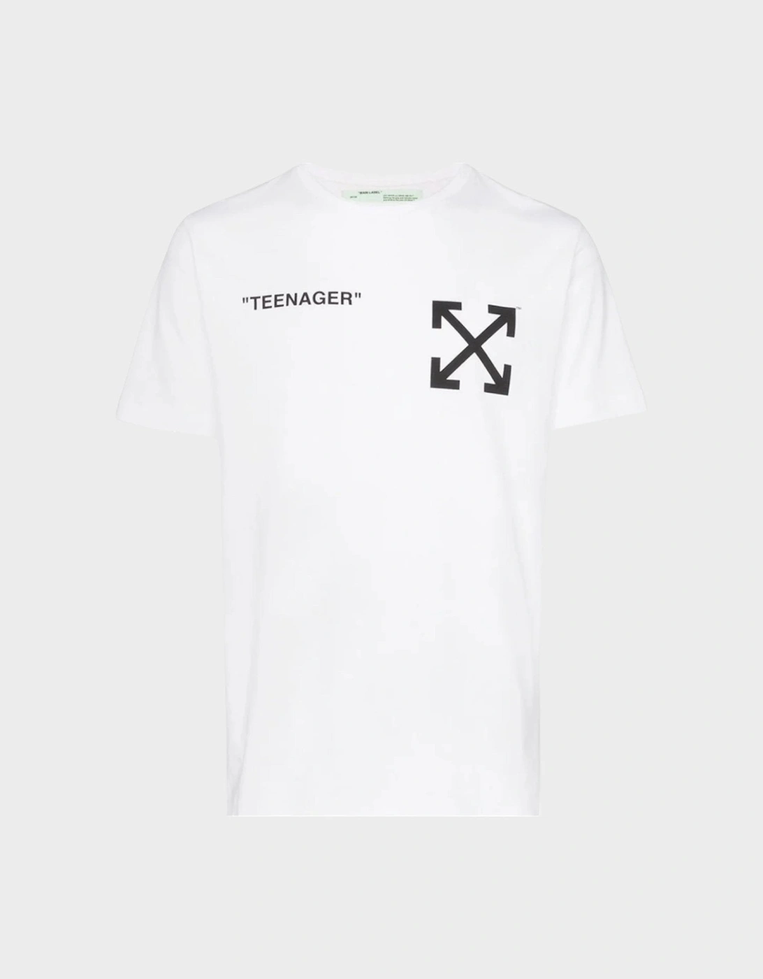 Flamed Bart Slim Tee White