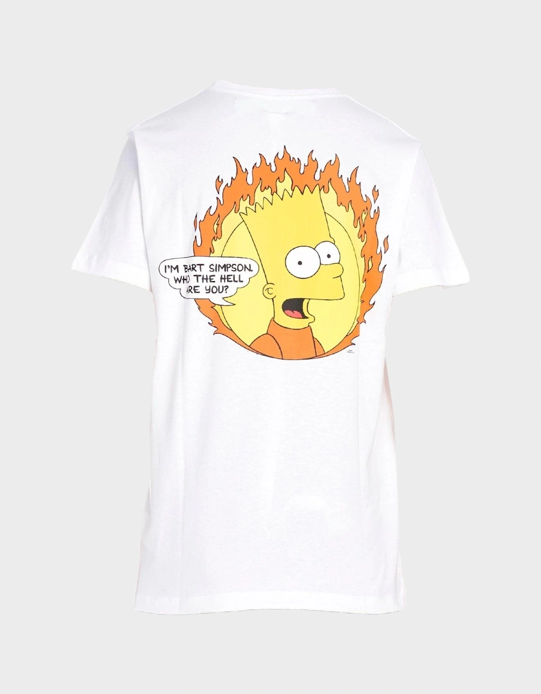 Flamed Bart Slim Tee White, 3 of 2