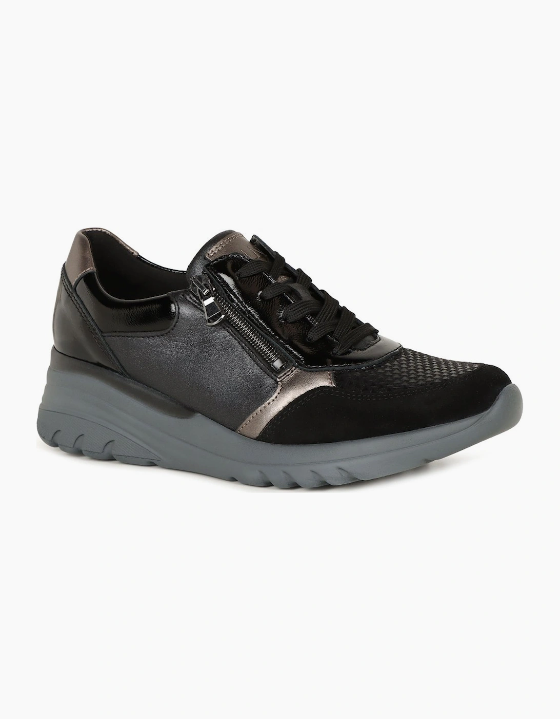 Waldlaufer Women's Carla Womens Trainers - Black - Size, 6.5
