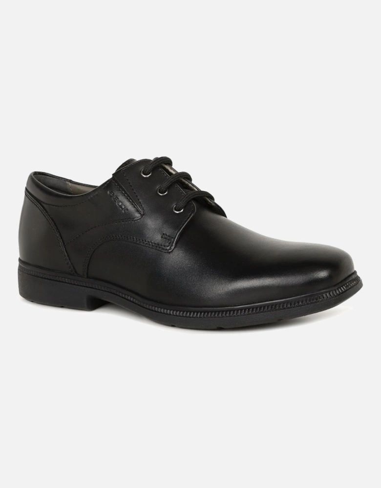 Junior Federico Plain Boys Senior School Shoes