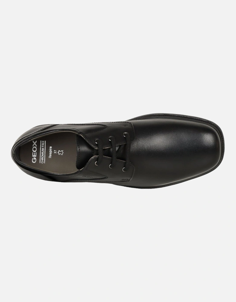 Junior Federico Plain Boys Senior School Shoes