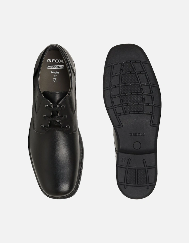 Junior Federico Plain Boys Senior School Shoes
