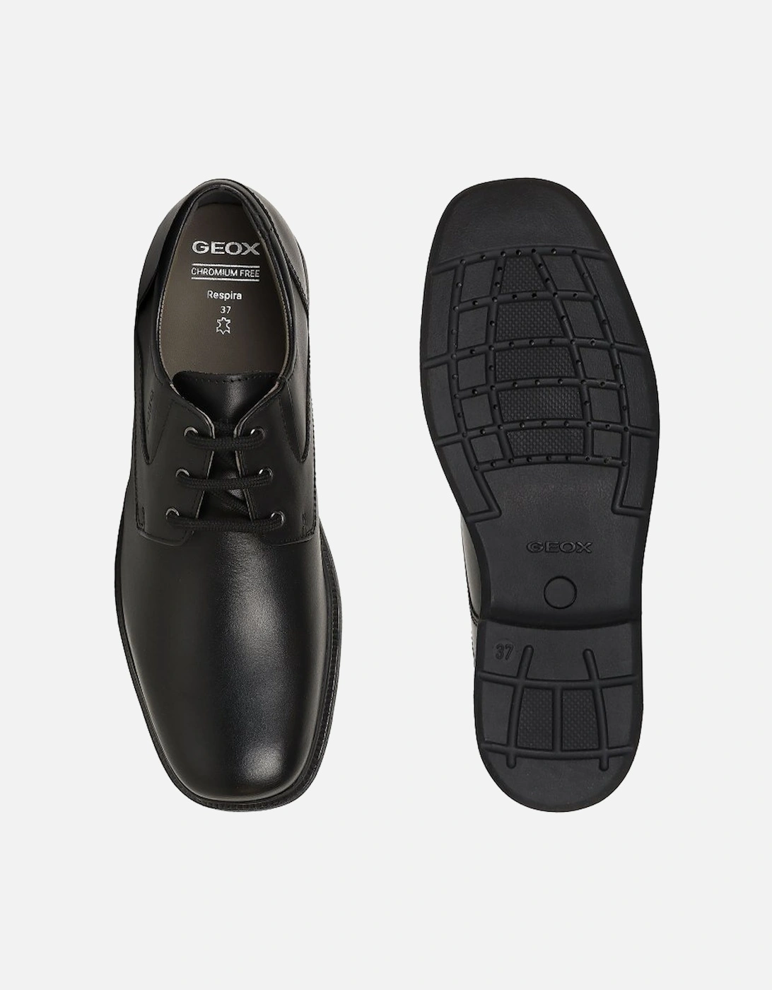 Junior Federico Plain Boys Senior School Shoes