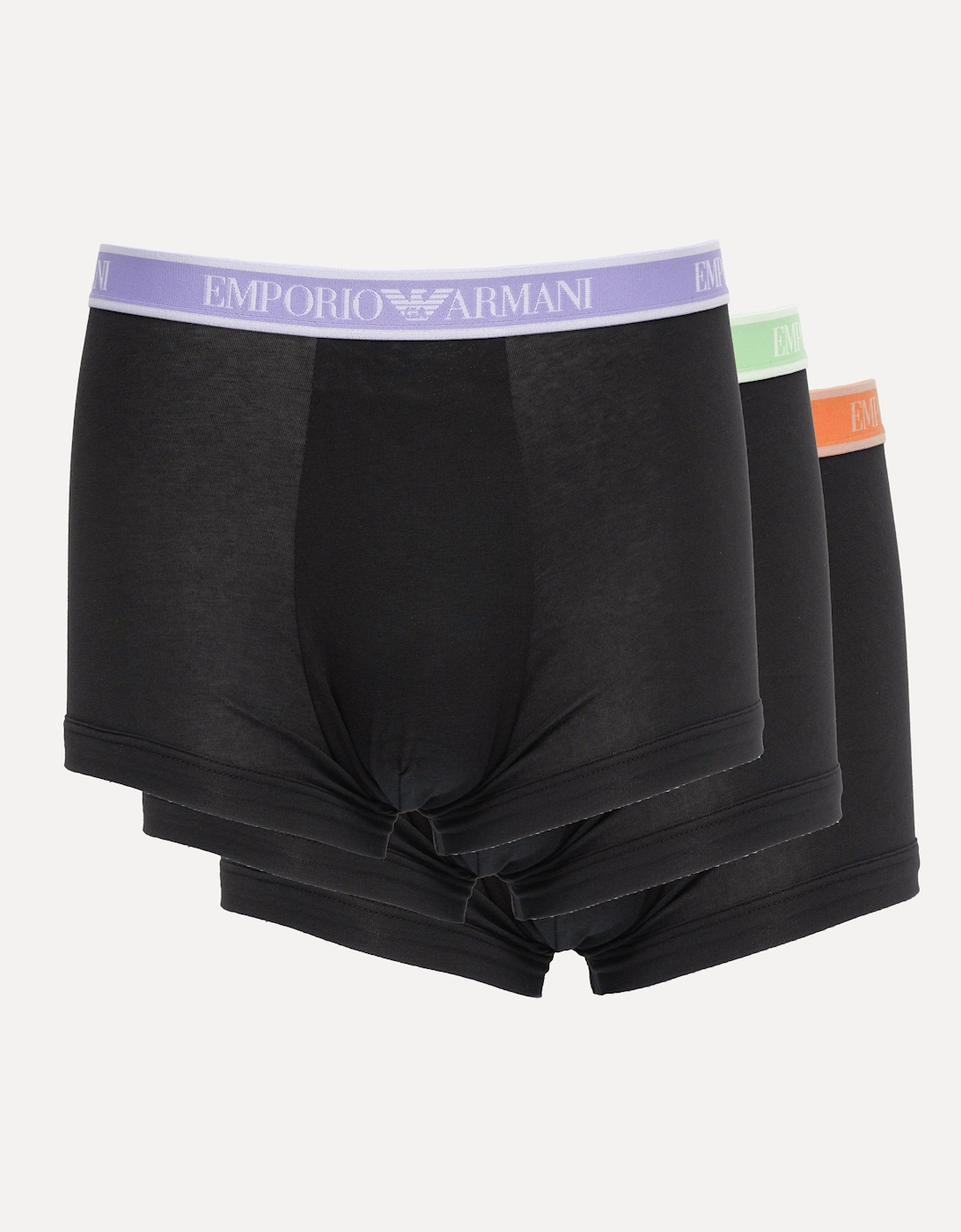 Emporio Armani Men's Black 3 Pack Trunks Xl