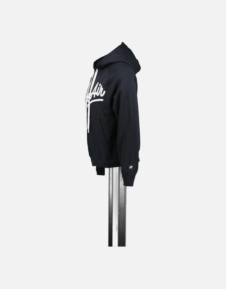 Chest Logo Hooded Sweatshirt Black