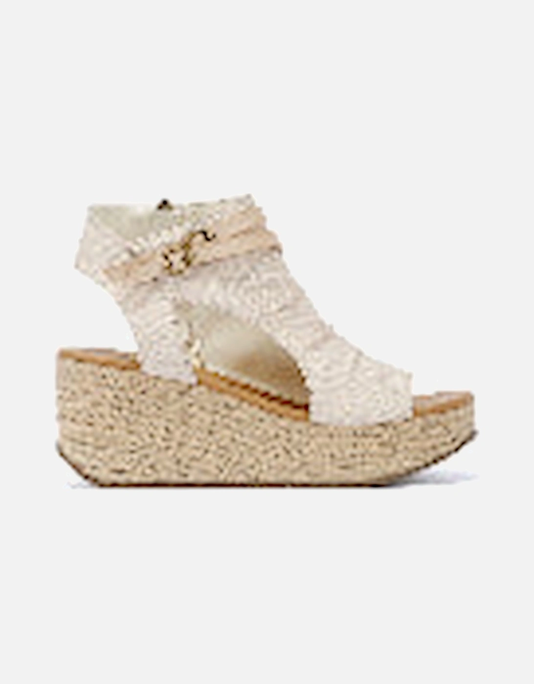 Lacey Women's Bone Denim Sandals