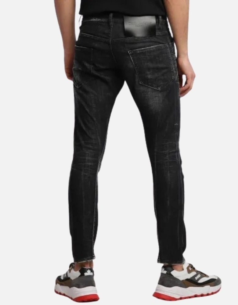 Sexy Twist Jean Black Denim Pants