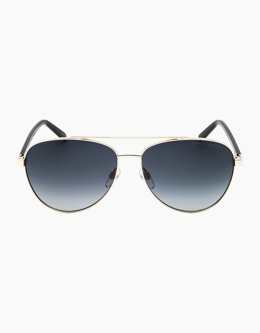 Marc Jacobs Women's Marc Jacobs Dark Grey Gradient Gold Frame Sunglasses