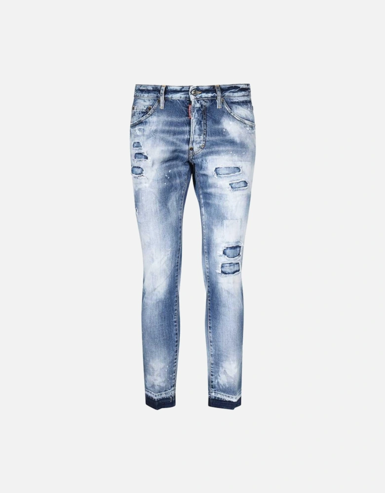 Cool Guy Cropped Blue Denim Pants