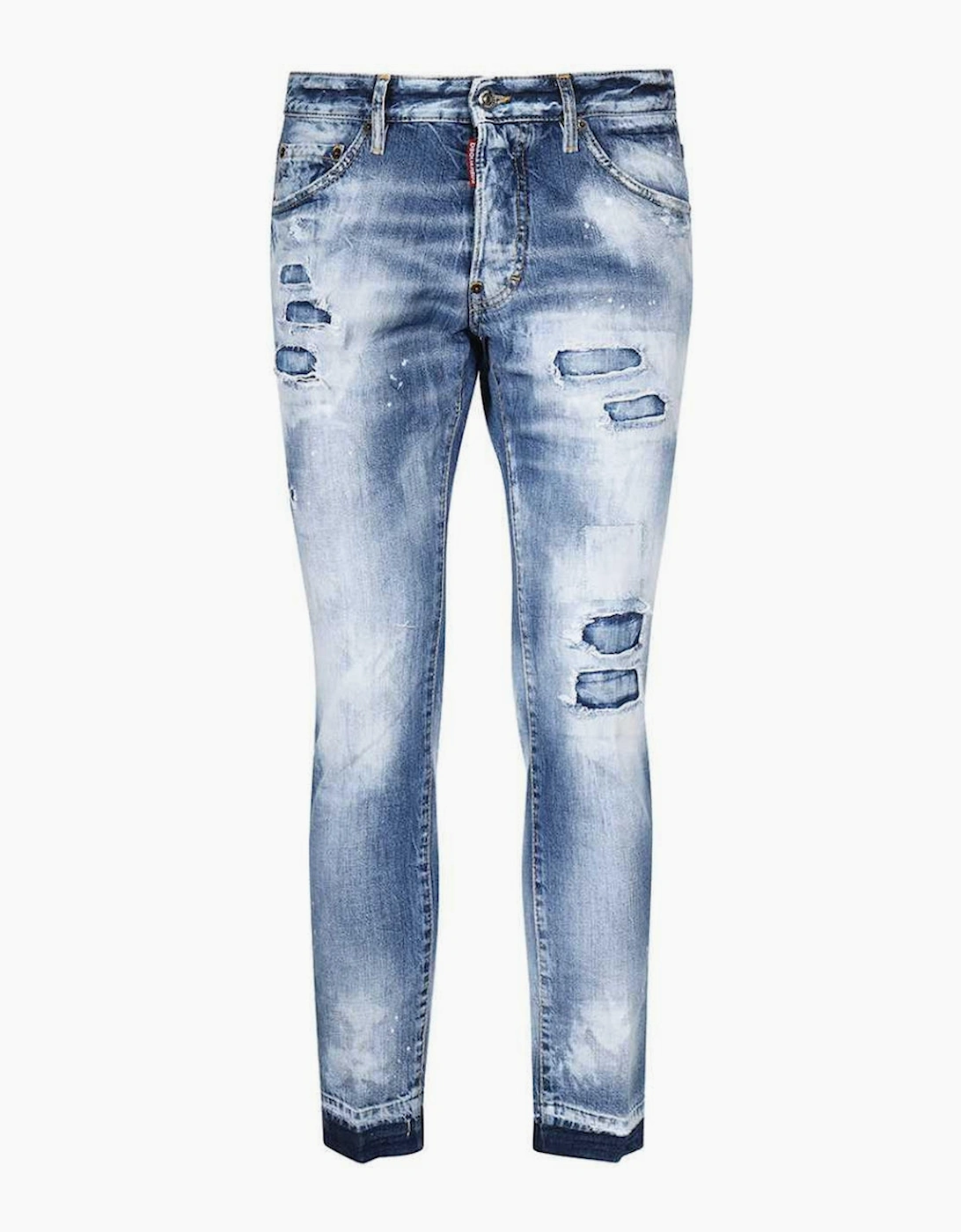 Dsquared2 Men's Blue Cool Guy Cropped Denim Pants  32/38 W38